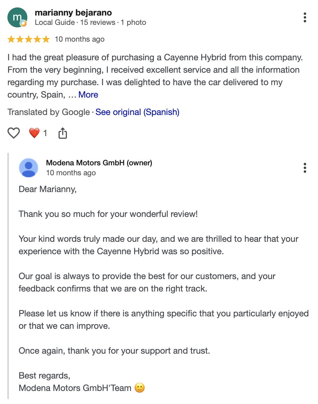 Google Review